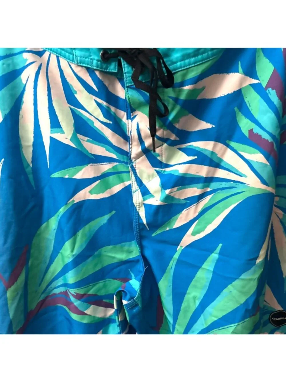 O' Neill Hyperfreak Incognito Boardshorts 36 Swim Trunks Shorts Leaf Print